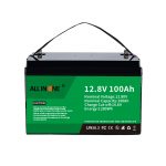 Fábrica de enerxía personalizada 12V 100AH LiFePO4 litio ferro fosfato ciclo profundo batería de coche baterías mariñas de carro solar