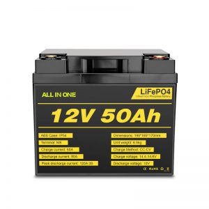 Paquete de batería Lifepo4 recargable de 12V 50Ah para ciclo eléctrico