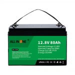 Batería de litio Solar RV Marine LiFePO4 12V 80Ah de substitución de ácido de chumbo máis popular