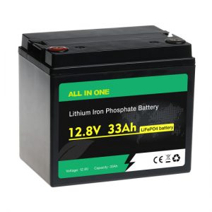 Paquete de baterías todo en un lifepo4 lifepo4 12V 33ah litio ferro fosfato