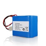 Paquete de batería de litio 26650 32650 de LiFePO4 de 6,4 V 12 Ah con conector para luz solar